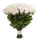 31 սպիտակ վարդերով ծաղկեփունջ